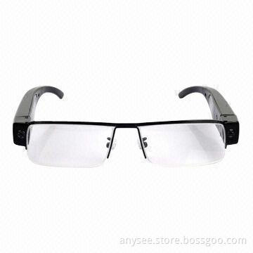 Spy Camera Glasses, DVR Camcorder Eye-wear, Hidden Camera Sunglasses with Motion Detection